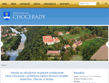 Tablet Screenshot of chocerady.cz